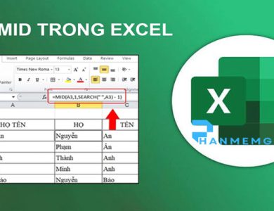 Áp Dụng Hàm MID trong Excel Để Tách Chuỗi Linh Hoạt