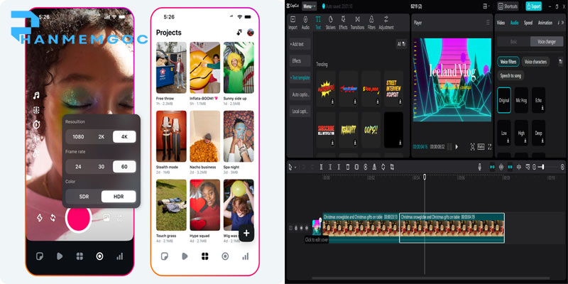 CapCut và Edits: So sánh 2 Ứng Dụng Edit Video Hàng Đầu